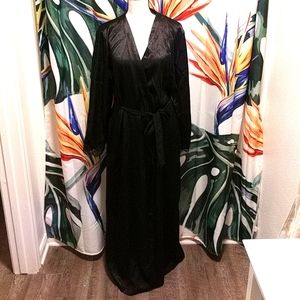 Oscar dela Renta Pink Label Silk Robe Size M